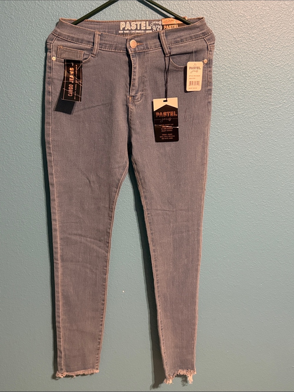 Pastels Dusty Blue High-Rise Skinny Jeans